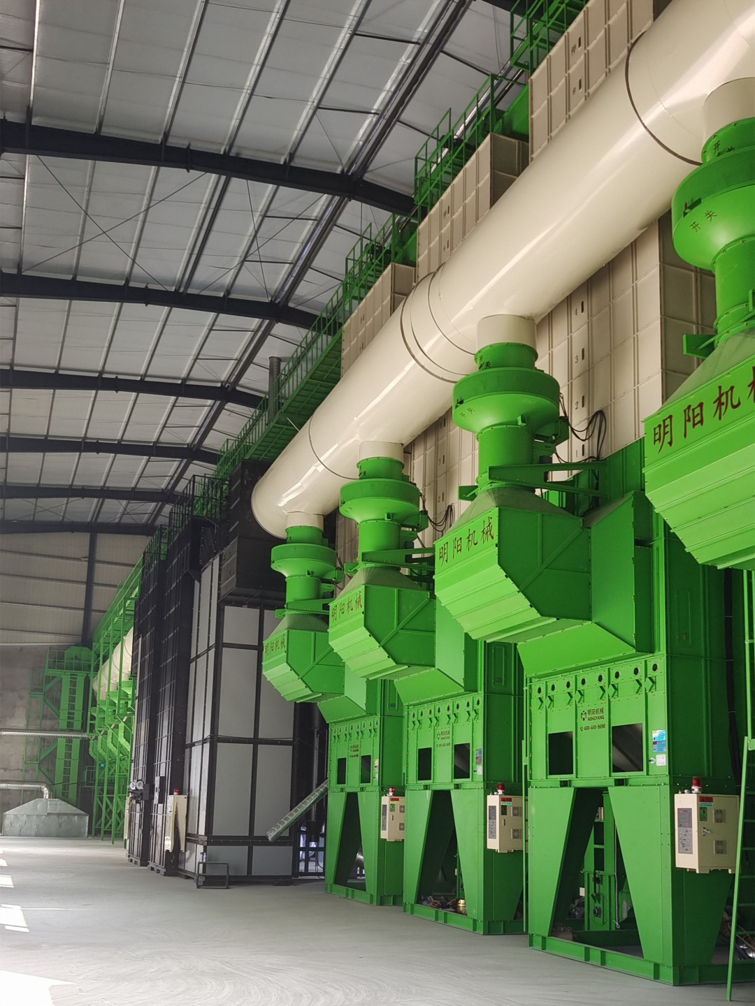 (32 tons × 10 units) Batch capacity 320 tons  fully automatic grain drying line