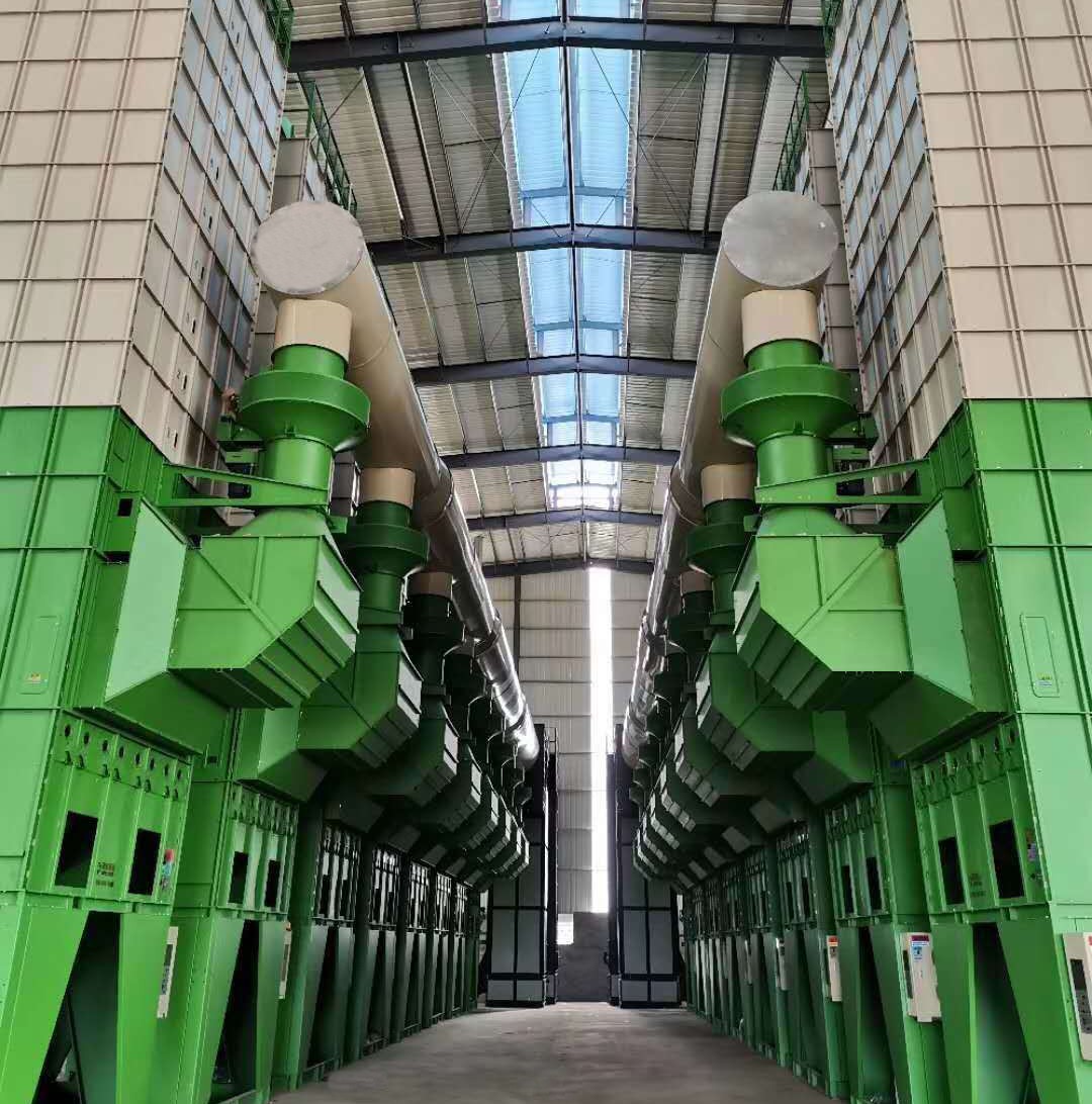 (32 tons × 16 units) Batch capacity 512 tons  fully automatic grain drying line