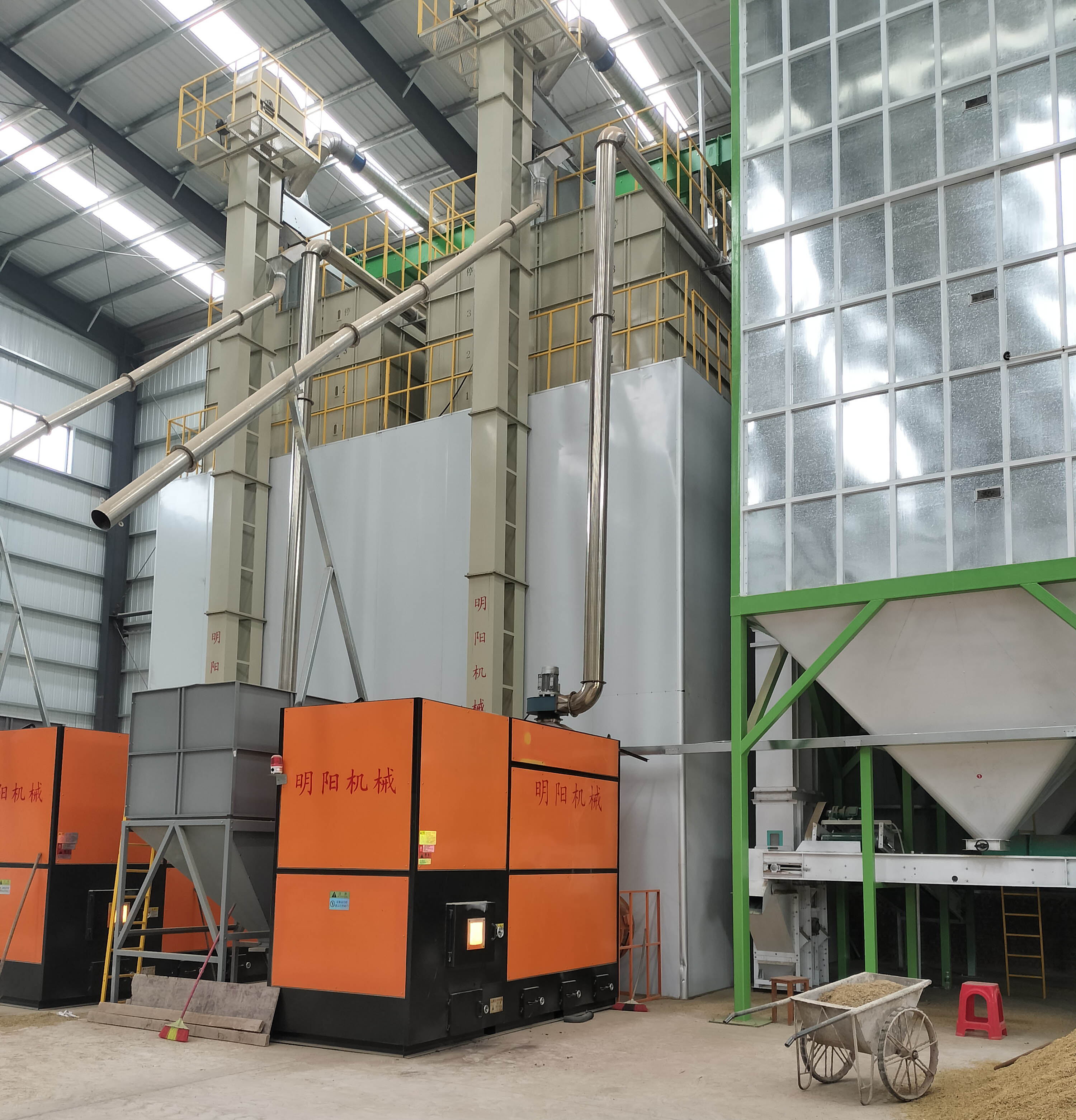 (50 tons × 2 units) Batch capacity 100 tons grain drying line